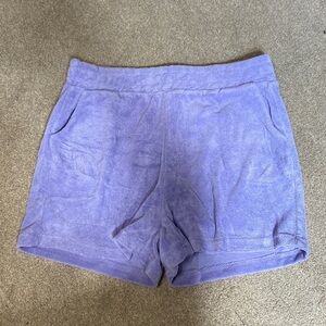 Reflex Lavender Terry Cloth High Rise Shorts Size L